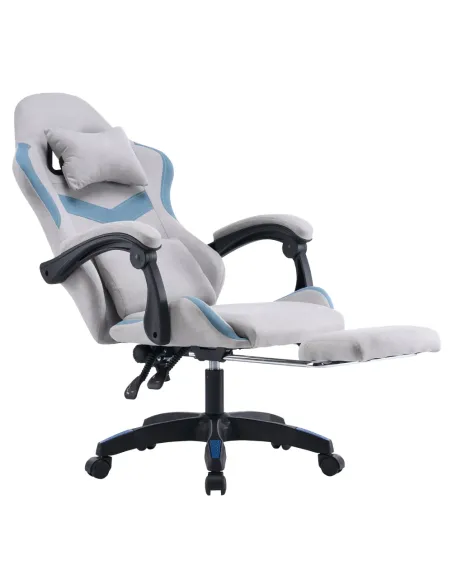 Scaun Gaming ZODIA, birou, 63x62x113-123 cm, țesătură/plastic | MobilaOK