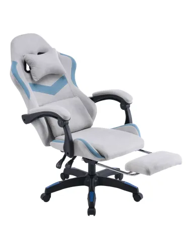 Scaun Gaming ZODIA, birou, 63x62x113-123 cm, țesătură/plastic | MobilaOK
