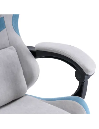Scaun Gaming ZODIA, birou, 63x62x113-123 cm, țesătură/plastic | MobilaOK