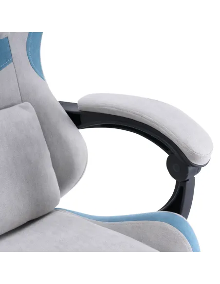 Scaun Gaming ZODIA, birou, 63x62x113-123 cm, țesătură/plastic | MobilaOK