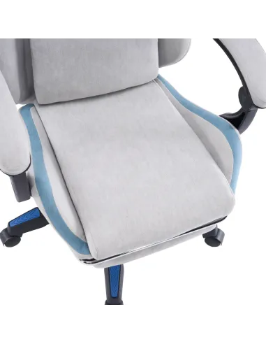 Scaun Gaming ZODIA, birou, 63x62x113-123 cm, țesătură/plastic | MobilaOK