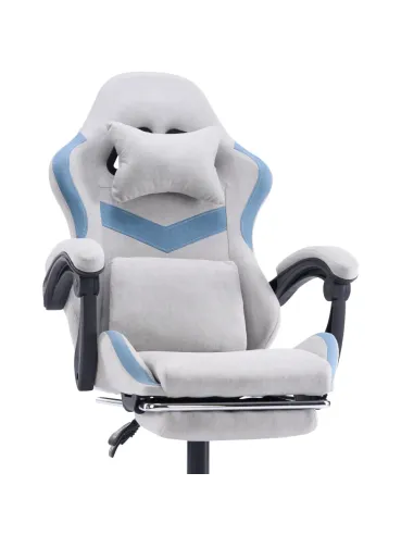 Scaun Gaming ZODIA, birou, 63x62x113-123 cm, țesătură/plastic | MobilaOK