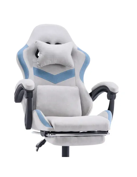 Scaun Gaming ZODIA, birou, 63x62x113-123 cm, țesătură/plastic | MobilaOK