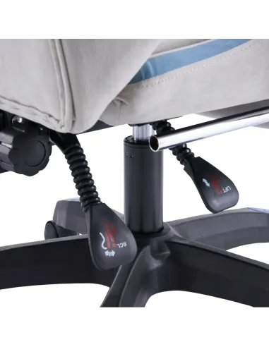 Scaun Gaming ZODIA, birou, 63x62x113-123 cm, țesătură/plastic | MobilaOK