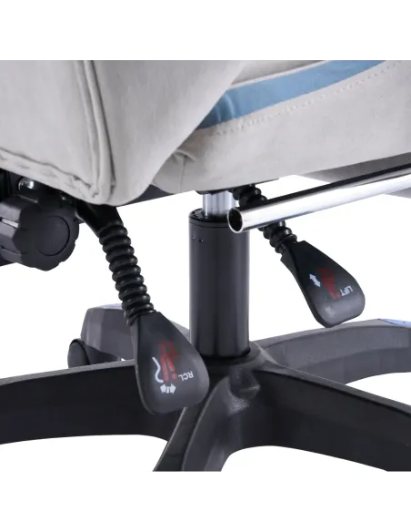 Scaun Gaming ZODIA, birou, 63x62x113-123 cm, țesătură/plastic | MobilaOK