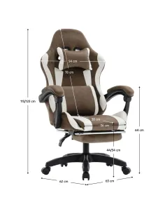 Scaun Gaming HOSPO, birou/gaming, 63x62x113-123 cm, tesatura/plastic | MobilaOK 2