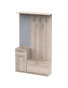Ansamblu hol, NOKO-SINGA 04, hol, 111x185.5x30 cm, PAL melaminat stejar sonoma | MobilaOK