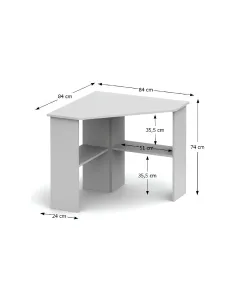 Masă PC RONY NEW, birou, 84 x 74 x 84 cm, PAL melaminat | MobilaOK 2