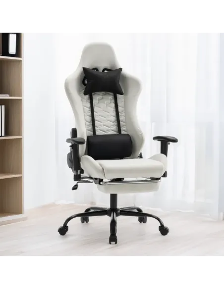 Scaun Gaming, PAPIBAS, birou/cameră, 66x67x129-139 cm, fier/plastic | MobilaOK