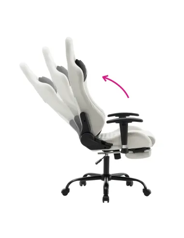 Scaun Gaming, PAPIBAS, birou/cameră, 66x67x129-139 cm, fier/plastic | MobilaOK