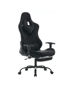 Scaun Gaming SALOP, birou/acasă, 66x67x129-139 cm, tesatura Velvet/crom | MobilaOK