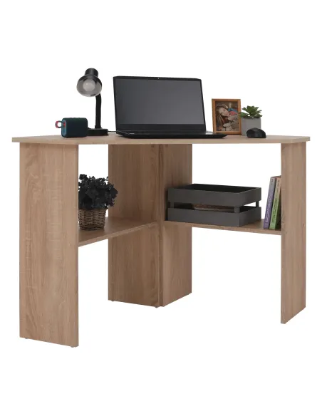 Masă PC RONY NEW, birou, 84x74x84 cm, PAL melaminat stejar sonoma | MobilaOK