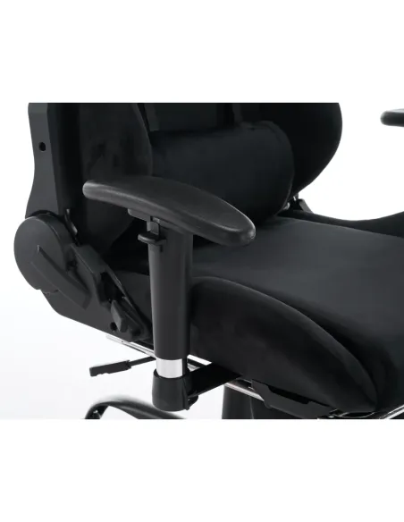 Scaun Gaming SALOP, birou/acasă, 66x67x129-139 cm, tesatura Velvet/crom | MobilaOK