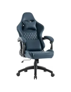 Scaun Gaming SAMIE, birou/gaming, 66x69x126-136 cm, piele/plastic, KONDELA | MobilaOK