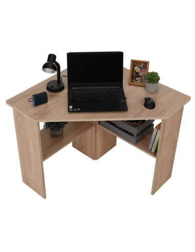 Masă PC RONY NEW, birou, 84x74x84 cm, PAL melaminat stejar sonoma | MobilaOK