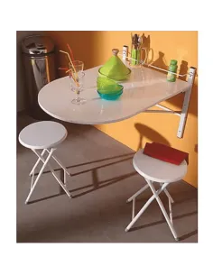 Set Sufragerie AMADEO NEW, living, Masă 60x80x75 cm + 2 Scaune, MDF/metal | MobilaOK 2