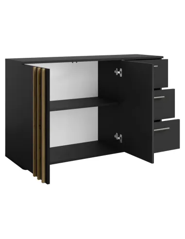 Comodă TOLIS TYP 3 pentru dormitor, 120x35x73 cm, din PAL și MDF | MobilaOK