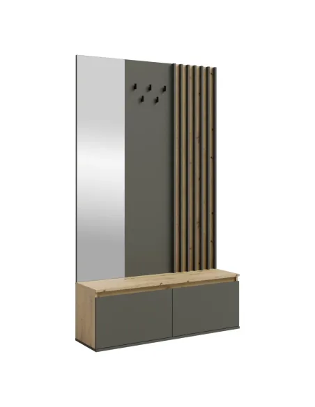 Set hol, DERIS, hol, 120x34x202 cm, PAL/MDF laminat | MobilaOK