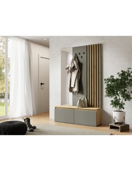 Set hol, DERIS, hol, 120x34x202 cm, PAL/MDF laminat | MobilaOK