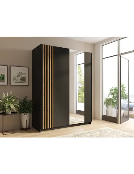 Dulap BAJADERO, dormitor/hol, 150x63.5x198.5 cm, PAL/MDF | MobilaOK
