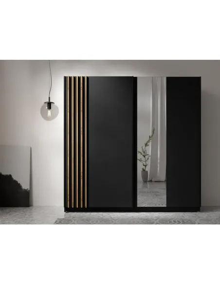 Dulap BAJADERO, living/dormitor, 200x63.5x198.5 cm, PAL melaminat/MDF | MobilaOK