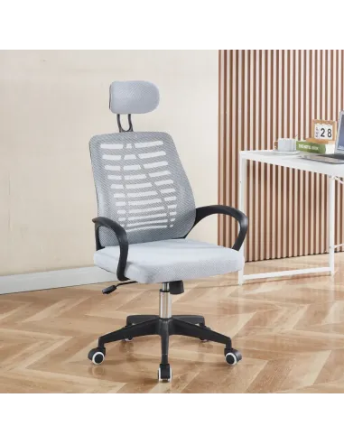 Scaun de birou EDRED, birou, 61x60x116 cm, plastic/plasă, KONDELA | MobilaOK