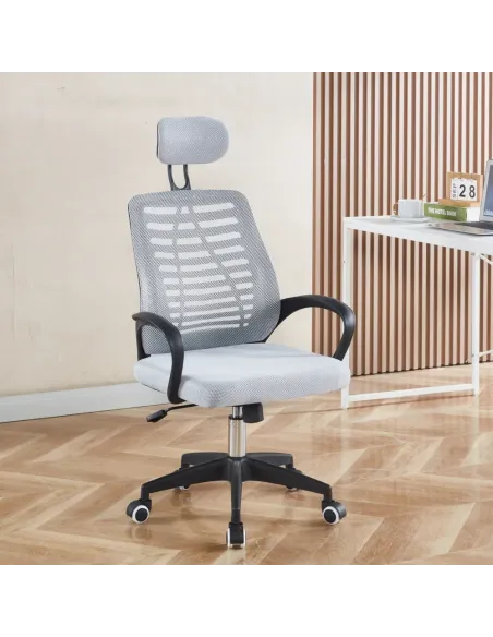 Scaun de birou EDRED, birou, 61x60x116 cm, plastic/plasă, KONDELA | MobilaOK