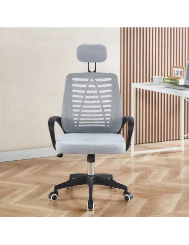 Scaun de birou EDRED, birou, 61x60x116 cm, plastic/plasă, KONDELA | MobilaOK