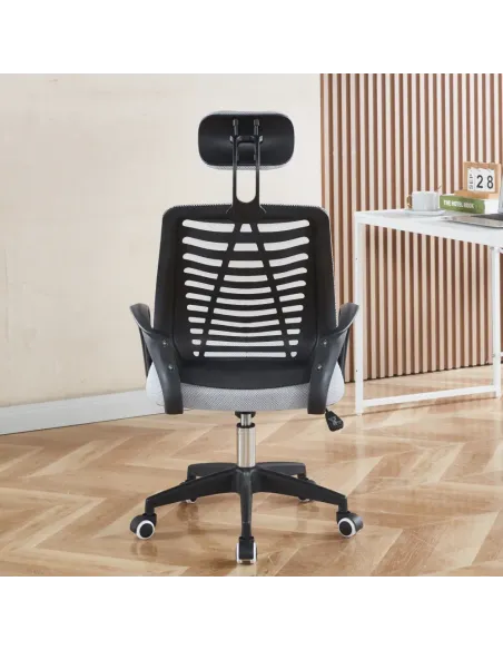 Scaun de birou EDRED, birou, 61x60x116 cm, plastic/plasă, KONDELA | MobilaOK