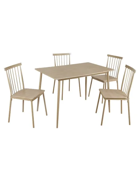 Set Sufragerie SENDO, living, 110x70x75.5 cm, fag natural si MDF | MobilaOK
