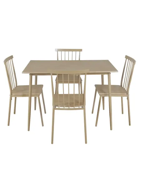 Set Sufragerie SENDO, living, 110x70x75.5 cm, fag natural si MDF | MobilaOK