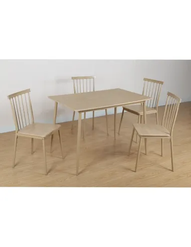 Set Sufragerie SENDO, living, 110x70x75.5 cm, fag natural si MDF | MobilaOK