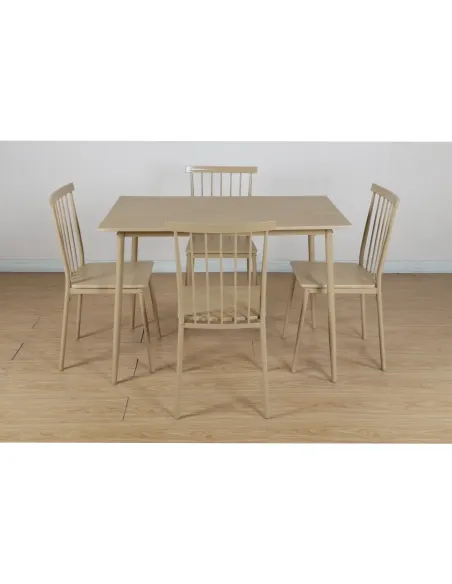 Set Sufragerie SENDO, living, 110x70x75.5 cm, fag natural si MDF | MobilaOK