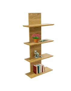 Poliță suspendată ROBUS living, dormitor, bucătărie 40x16.5x92 cm PAL melaminat stejar | MobilaOK