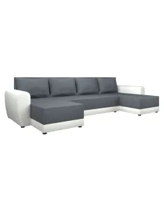 Canapea Extensibilă DAKAR NEW U, living, 350x138 cm, Ţesătură/Piele ecologică | MobilaOK