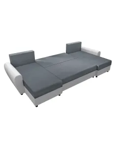 Canapea Extensibilă DAKAR NEW U, living, 350x138 cm, Ţesătură/Piele ecologică | MobilaOK 2