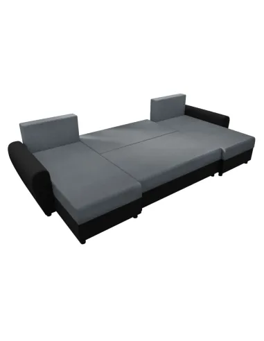Canapea extensibilă DAKAR NEW U, living, 350x138x73 cm, Piele ecologică și Textil | MobilaOK