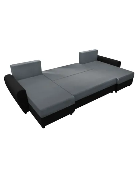 Canapea extensibilă DAKAR NEW U, living, 350x138x73 cm, Piele ecologică și Textil | MobilaOK