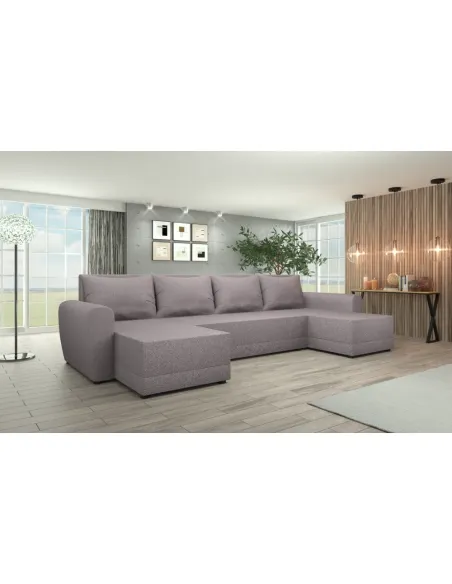 Canapea extensibilă DAKAR NEW U, living, 350x138x73 cm, spumă poliuretanică, țesătură Twist | MobilaOK