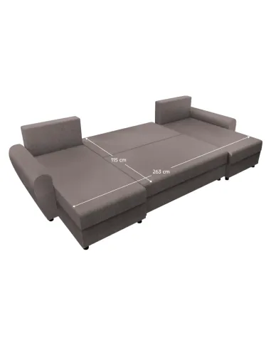 Canapea extensibilă DAKAR NEW U, living, 350x138x73 cm, spumă poliuretanică, țesătură Twist | MobilaOK