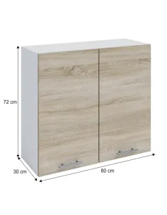 Dulap Superior FABIANA W80, Bucătărie, 80x72x30 cm, PAL Melaminat | MobilaOK 2