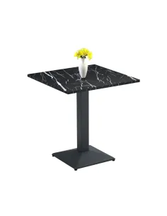 Masă Bistro RINALDO, living, 70x70 cm, PAL melaminat și metal | MobilaOK 2