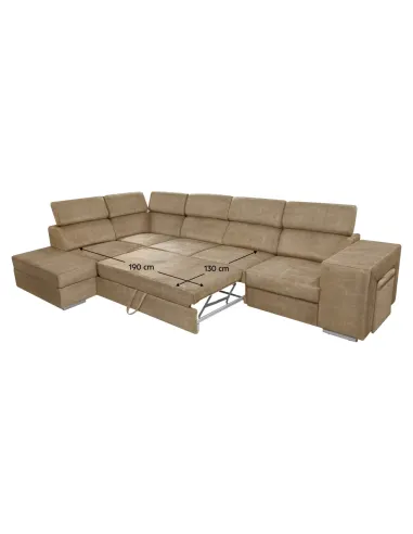 Set Canapea MALAGA BIG Living 334x210x79/97 cm Țesătură Country 3 | MobilaOK