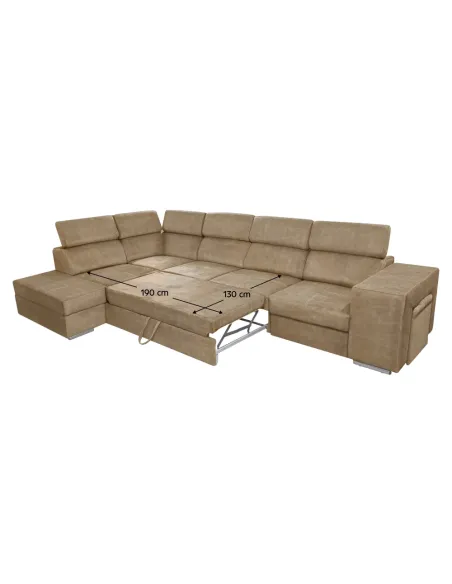 Set Canapea MALAGA BIG Living 334x210x79/97 cm Țesătură Country 3 | MobilaOK