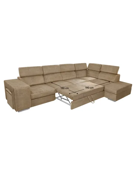 Set Canapea MALAGA BIG Living 334x210x97 cm Țesătură Country 3 | MobilaOK