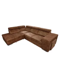 Set Canapea Extensibil, MALAGA, living, 264x210x79/97 cm, Ţesătură Country 8 | MobilaOK