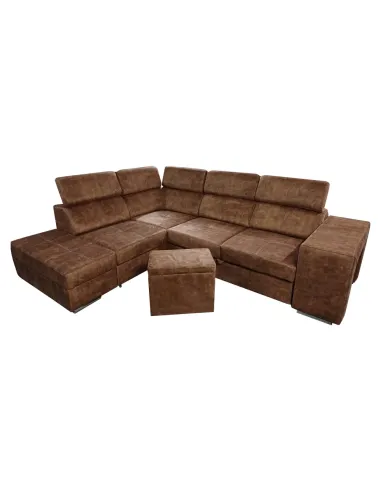Set Canapea Extensibil, MALAGA, living, 264x210x79/97 cm, Ţesătură Country 8 | MobilaOK