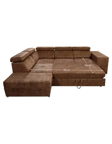Set Canapea Extensibil, MALAGA, living, 264x210x79/97 cm, Ţesătură Country 8 | MobilaOK