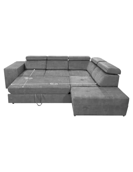 Set Canapea MALAGA Living 264x210x79/97 cm Țesătură Country 17 | MobilaOK