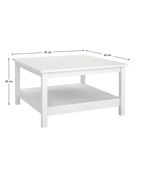 Măsuță de cafea PARIS 79667 living 81x81x45 cm PAL/MDF lacuit | MobilaOK
